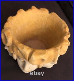 Signed Hayes Seven Faces Parker Pottery Cache Pot