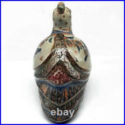 Signed Jorge Wilmot Large 9 Tonala Bird Pheasant Quail Mexico Folk Art