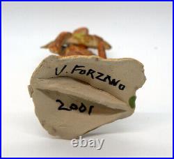 Signed Julius Forzano Ceramic Art Sculpture/Figurine (2001) 7 inch #RA795