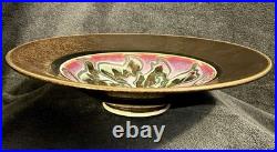 Signed Marc Matsui Studio Art Pottery Ceramic Shallow Centerpiece Bowl 12.5D