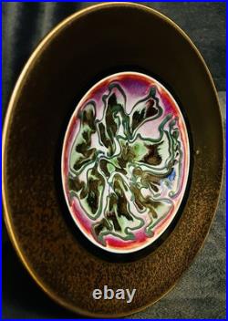 Signed Marc Matsui Studio Art Pottery Ceramic Shallow Centerpiece Bowl 12.5D