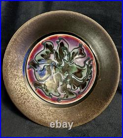 Signed Marc Matsui Studio Art Pottery Ceramic Shallow Centerpiece Bowl 12.5D