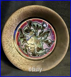 Signed Marc Matsui Studio Art Pottery Ceramic Shallow Centerpiece Bowl 12.5D