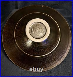 Signed Marc Matsui Studio Art Pottery Ceramic Shallow Centerpiece Bowl 12.5D