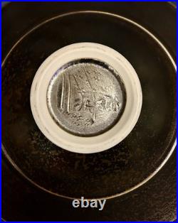 Signed Marc Matsui Studio Art Pottery Ceramic Shallow Centerpiece Bowl 12.5D