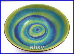 Signed Raymor R. L40 Italy Art Pottery Bowl Italian Ceramic Mid Century Modern