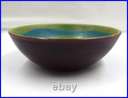 Signed Raymor R. L40 Italy Art Pottery Bowl Italian Ceramic Mid Century Modern