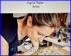 Sigrid Thaler Italy Signed Hand Sculptured Pottery Vase Mint Euc Re-nowned