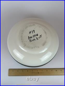Southwestern Pottery Bowl by Ruth Root Lite Mtn #19 Hand-Painted Art Ceramic