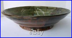 Spectacular JOHN GLICK studio ART POTTERY BOWL Plum Tree Abstract Expressionist