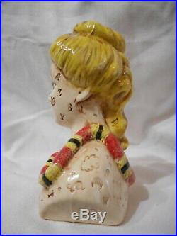 Stacy Lambert NC Pottery Southern Folk Art OOAK Baby Doll Head Monster Snake
