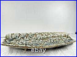Stangl art Pottery Centerpiece Tray 15 x 6 Curved ceramic bowl Plate vase NJ