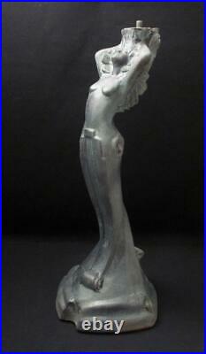 Stephen Glassborow Australian Ceramic Pottery Lamp Base Sculpture Art Deco Lady