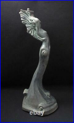 Stephen Glassborow Australian Ceramic Pottery Lamp Base Sculpture Art Deco Lady