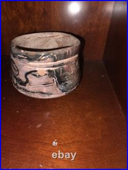 Steve ferrell Handmade Pottery, with cat design