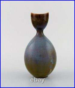 Stig Lindberg for Gustavsberg Studiohand. Vase in glazed ceramics. Mid-20th C