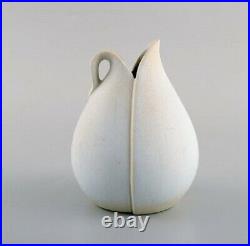 Stig Lindberg for Gustavsberg. Vase with handle in glazed ceramic. 1950/60's