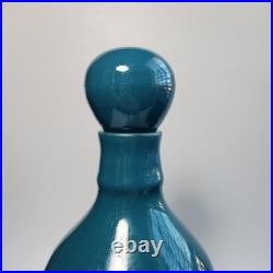 Studio Art Pottery Ceramic Decanter And Cups Ripple Glaze Set of 11 Signed