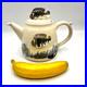Studio Art Pottery Ceramic Fish teapot Signed