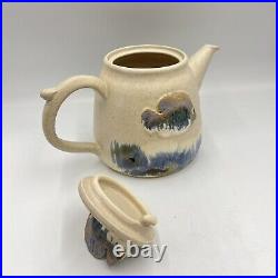 Studio Art Pottery Ceramic Fish teapot Signed