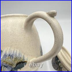 Studio Art Pottery Ceramic Fish teapot Signed