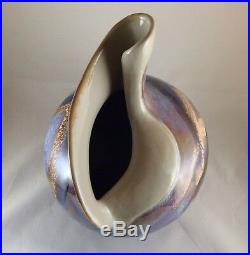 Studio Art Pottery Ceramic Glazed Vase Signed DUDLEY SMITH PREIS Hawaii. 10T 8W