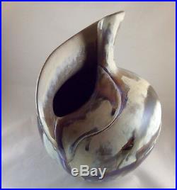 Studio Art Pottery Ceramic Glazed Vase Signed DUDLEY SMITH PREIS Hi. 9 1/2T 8W