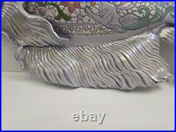 Studio Art Pottery Ceramic Iridescent Purple 16 Fish Wall Hanger Jillian Barber Studio Art Pottery Ceramic Iridescent Purple 16 Fish Wall Hanger Jillian Barber