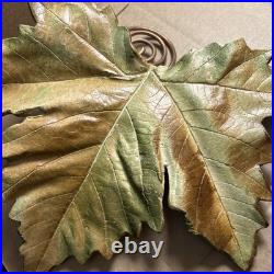 Studio Art Pottery Handmade Ceramic Leaf Hang Sculpture JOHN WAYNE JACKSON 11