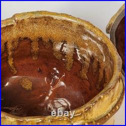 Studio Art Pottery Handmade Ogre Sculpture Cookies Jar Ceramic Canister Signed