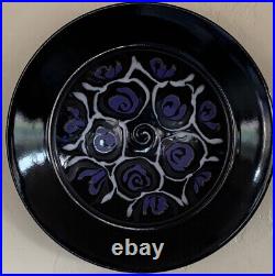 Studio Art Pottery Steve Mahler Ceramic Trumpet Bowl Wall Art 12 Halloween