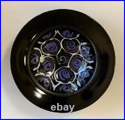 Studio Art Pottery Steve Mahler Ceramic Trumpet Bowl Wall Art 12 Halloween