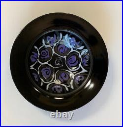 Studio Art Pottery Steve Mahler Ceramic Trumpet Bowl Wall Art 12 Halloween