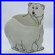Studio Art Pottery Unique Polar Bear Double-sided Planter Vase Signed By Artist