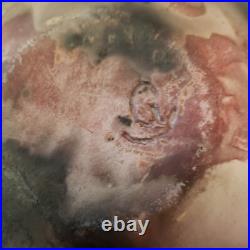 Studio Art Raku Vase Ceramic Pottery Dark Vessel Signed 6½ Tall 6? Diameter