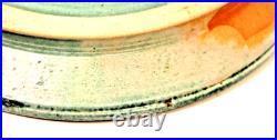Studio Artistic Stoneware Glazed Pottery Ceramic Art Plate Signed and Hallmarked