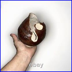Studio Ceramic Vase Signed Midcentury abstract Case vintage pottery