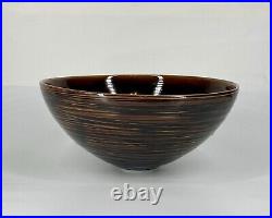 Studio Pottery Brooks Oliver Modernist Organic Ceramic Bowl Signed 2000