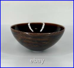 Studio Pottery Brooks Oliver Modernist Organic Ceramic Bowl Signed 2000