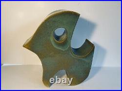 Studio Pottery Sculpture Artist Signed Jamieson ART Ceramic Clay 13 FREE S&H