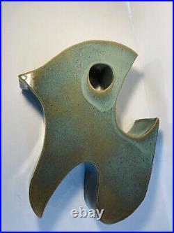 Studio Pottery Sculpture Artist Signed Jamieson ART Ceramic Clay 13 FREE S&H