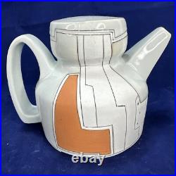 Stunning Star Wars Theme Teapot Art Pottery Ceramic Signed by Ken MCM