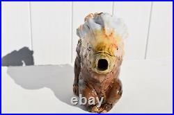 Super Rare Antique Doulton Lambeth Art Pottery Fantastic Grotesque Fish Jug