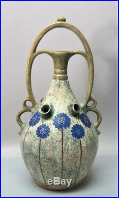 Superior 16 PAUL DASCHEL for AMPHORA Art Nouveau Pottery Vase c. 1905 Austria