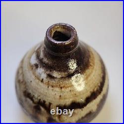 Sybille Abel-Kremer, studio ceramic vase, earthy Ash glazes, vintage Pottery 6