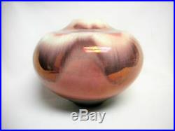 TONY EVANS Studio Art Pottery Ceramic Raku Flambe Vase #190 Signed Mid Century