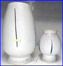 TWO Scheurich Keramic German Art Pottery Vase FOREIGN Mid Century Modern A PAIR