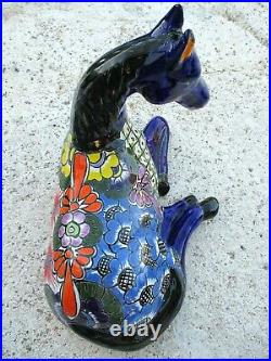 Talavera Pottery Horse Mexican Ceramic Art Animal Figure Large 17