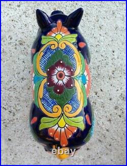 Talavera Pottery Pig Mexican Ceramic Art Garden Animal Figure Large 19