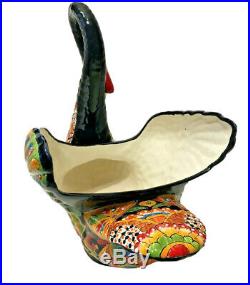 Talavera Swan Planter Animal Mexican Pottery Bird X Large 22 Ceramic Folk Art